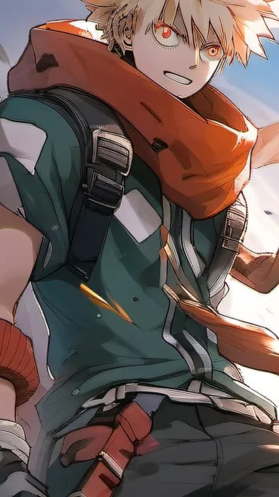 ai character: Katsuki Bakugo background