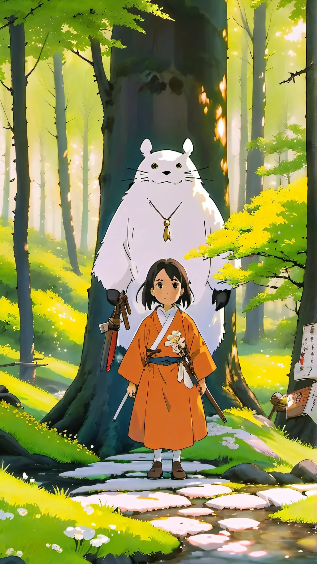 ai character: Totoro background