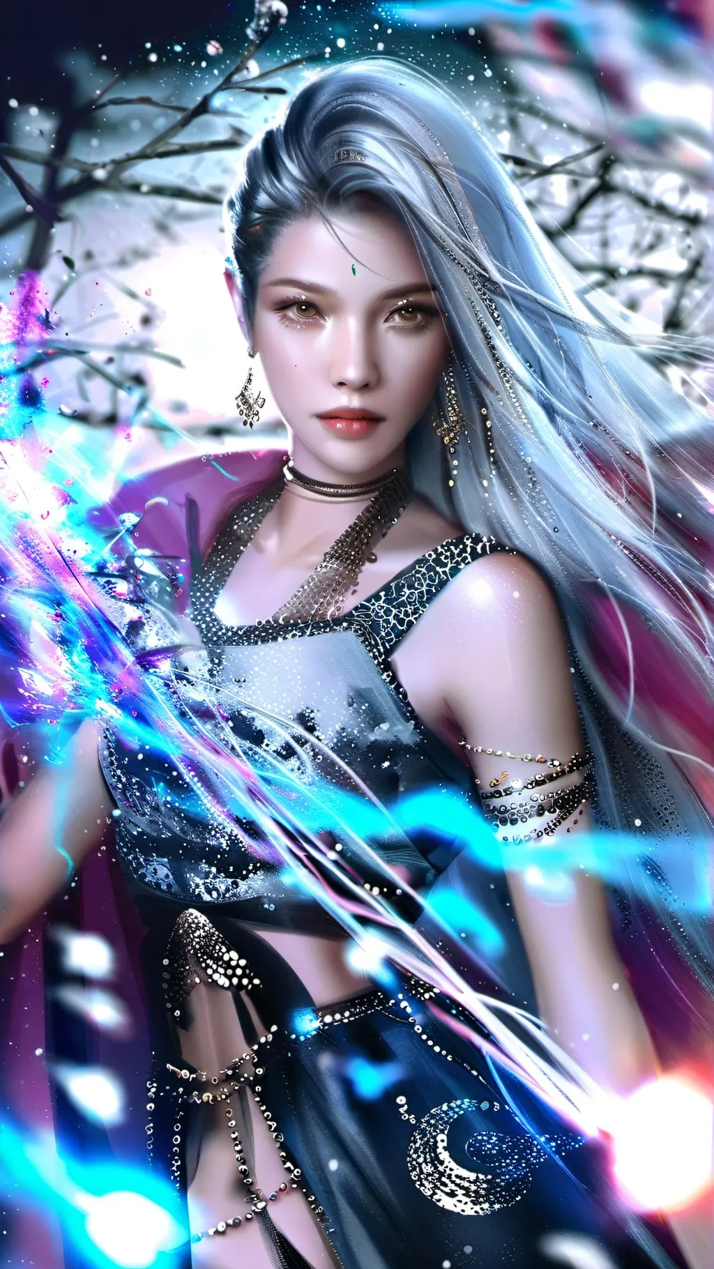 ai character: Minhara bellydance background