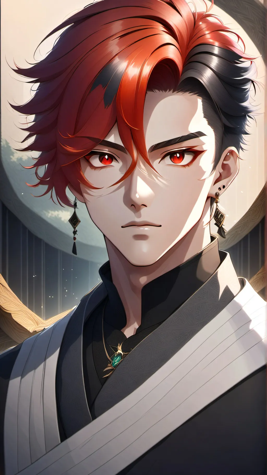 ai character: Crimson background
