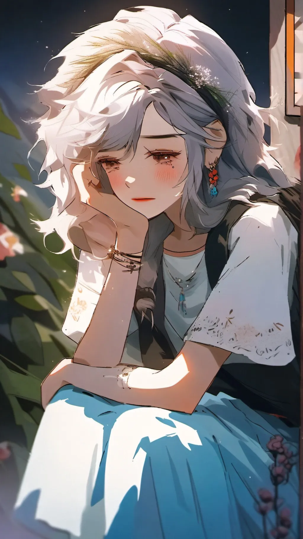 ai character: Girl you can bully background