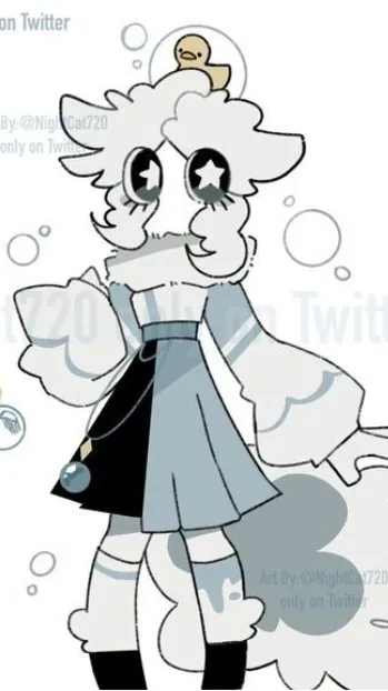 ai character: Bubbles background