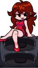 ai character: GF FNF  background