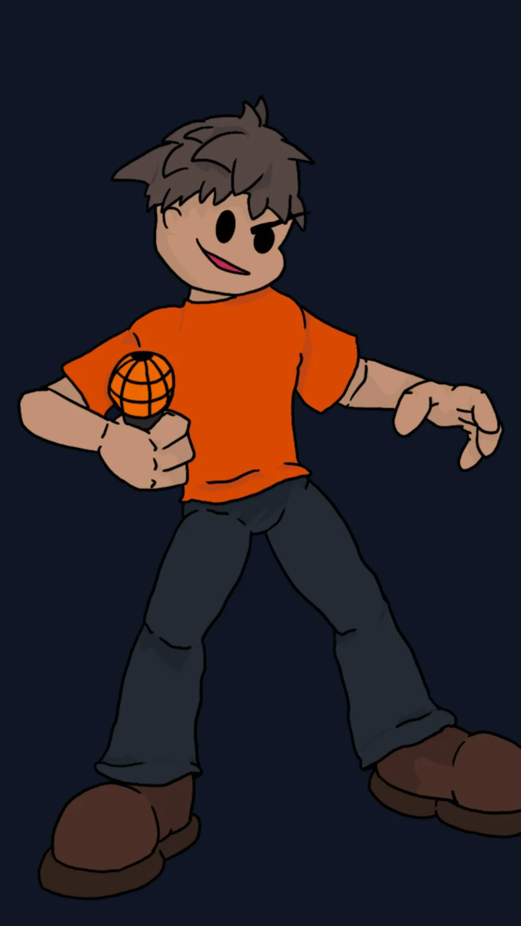 ai character: Dude FNF background