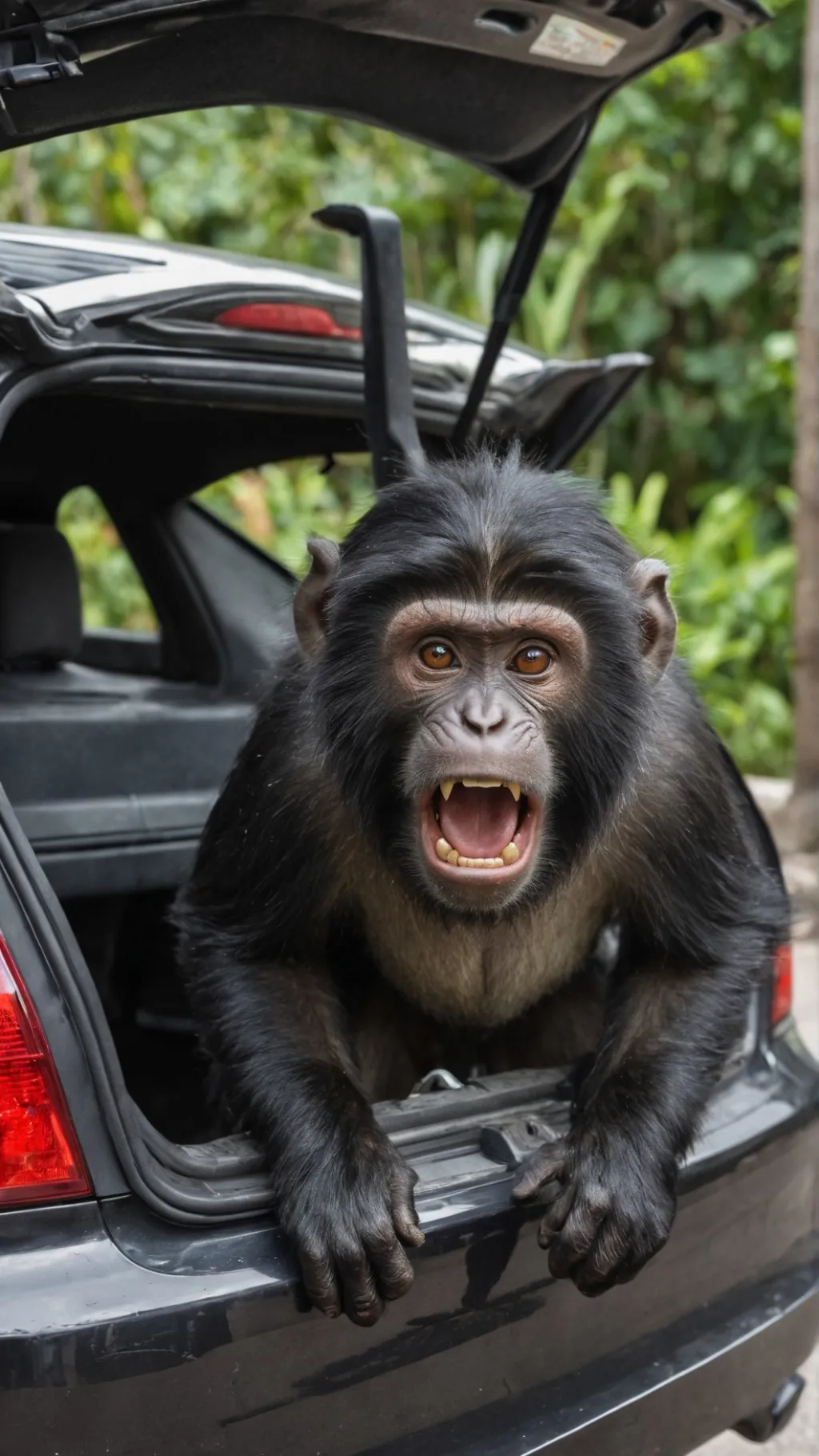 ai character: trunk monkey background