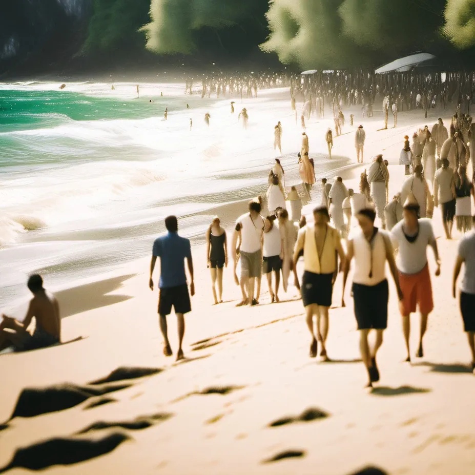 chat with ai character: beach sim