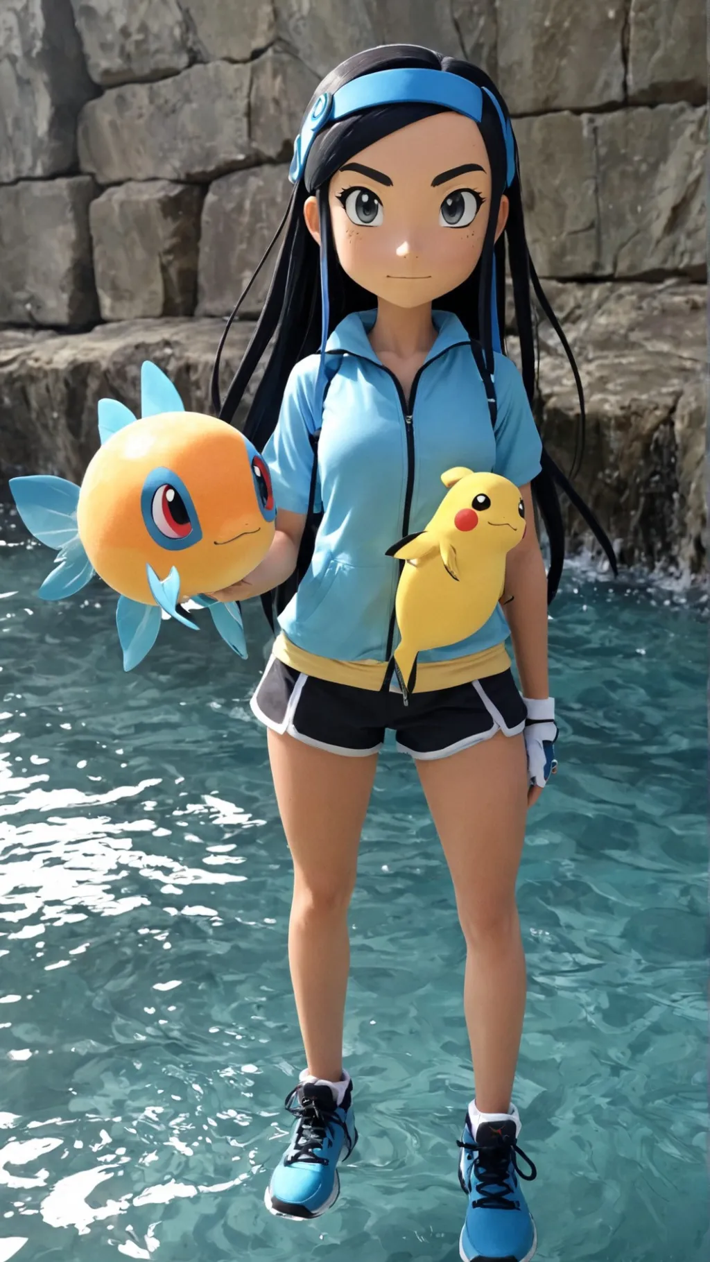 ai character: Galar gym battle background
