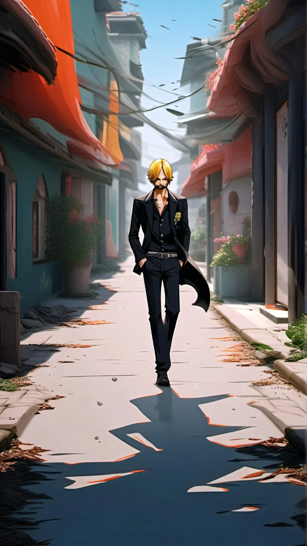 ai character: Sanji background