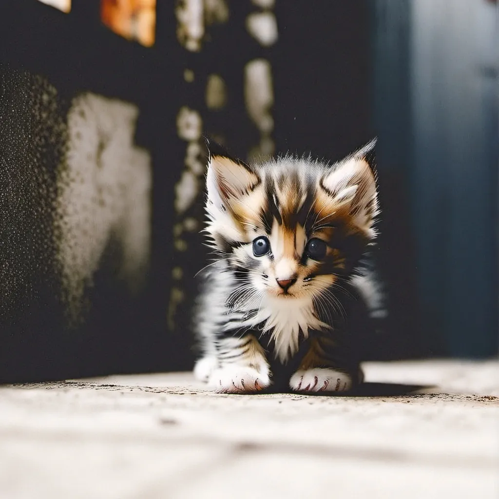 chat with ai character: tiniest kitty ever