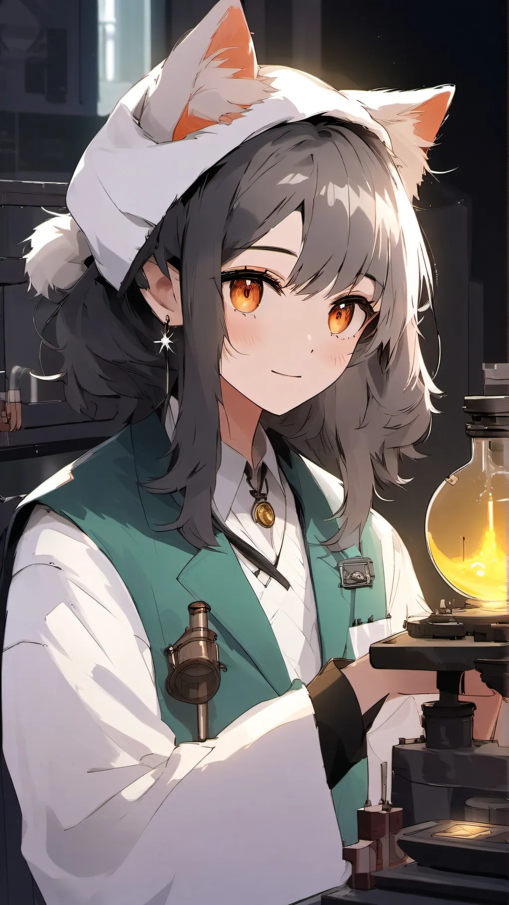 ai character: Cyan Meower dw oc background