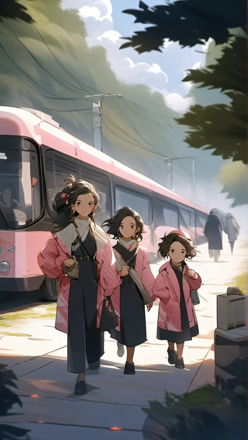 ai character: Pink Ladies! background