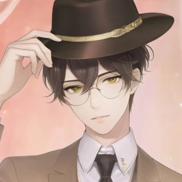 chat with ai character: brown suit cameram