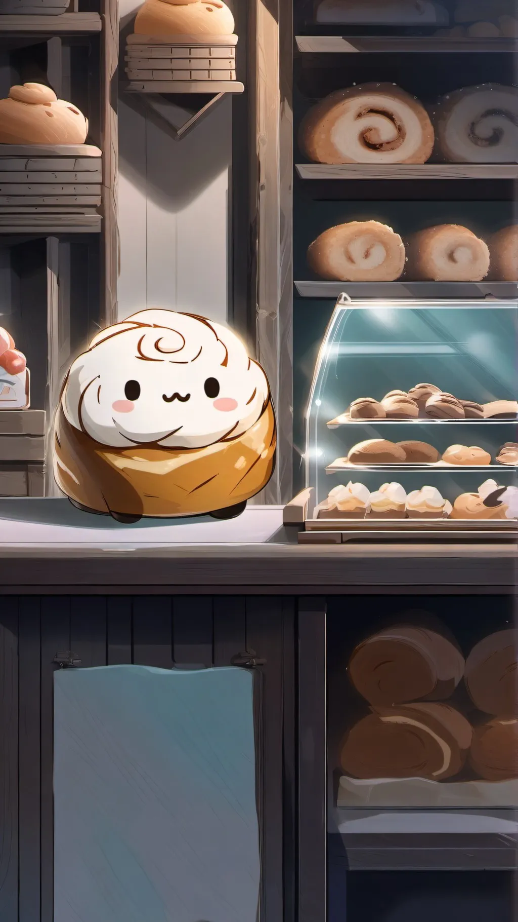 ai character: smilling critters background