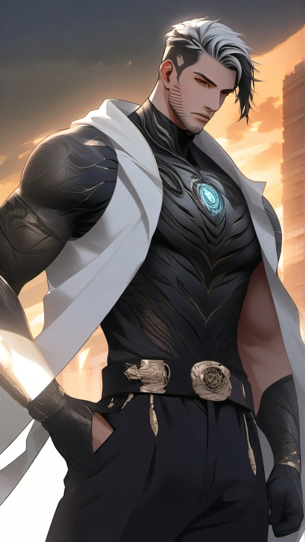 ai character: caesar background