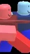 ai character: Red and blue background