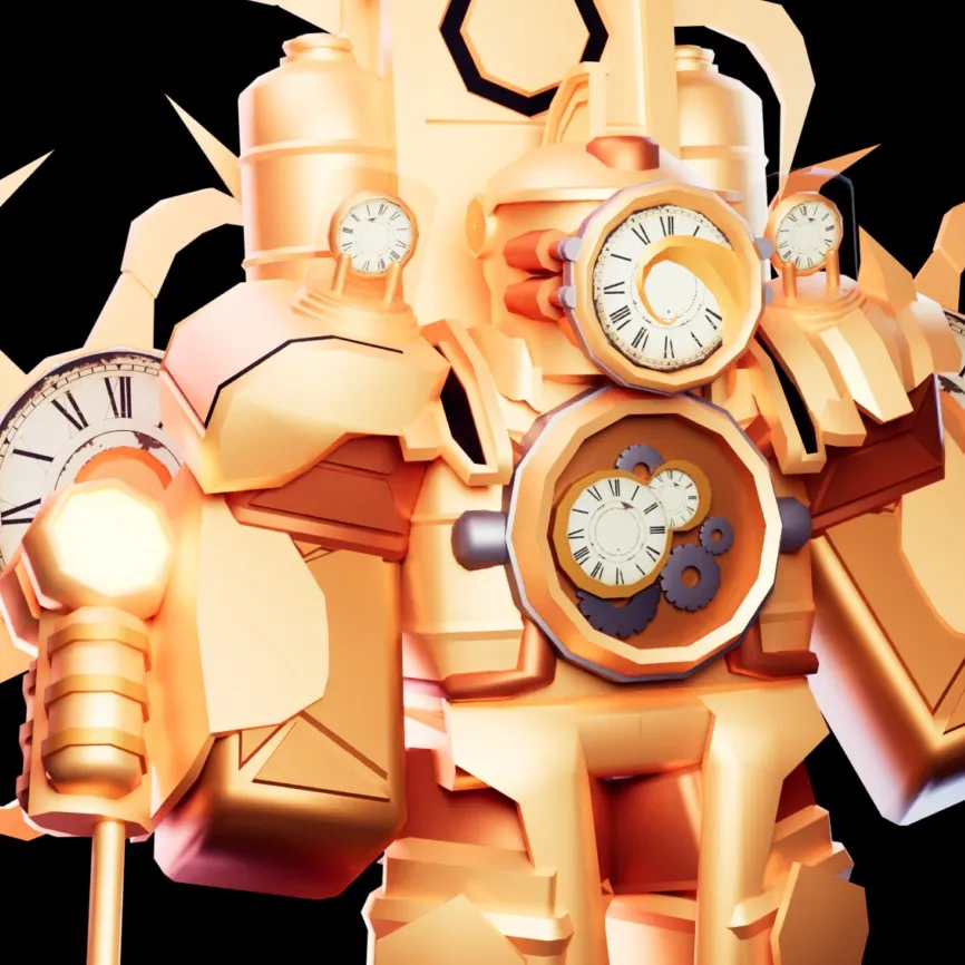 chat with ai character: titan clock man