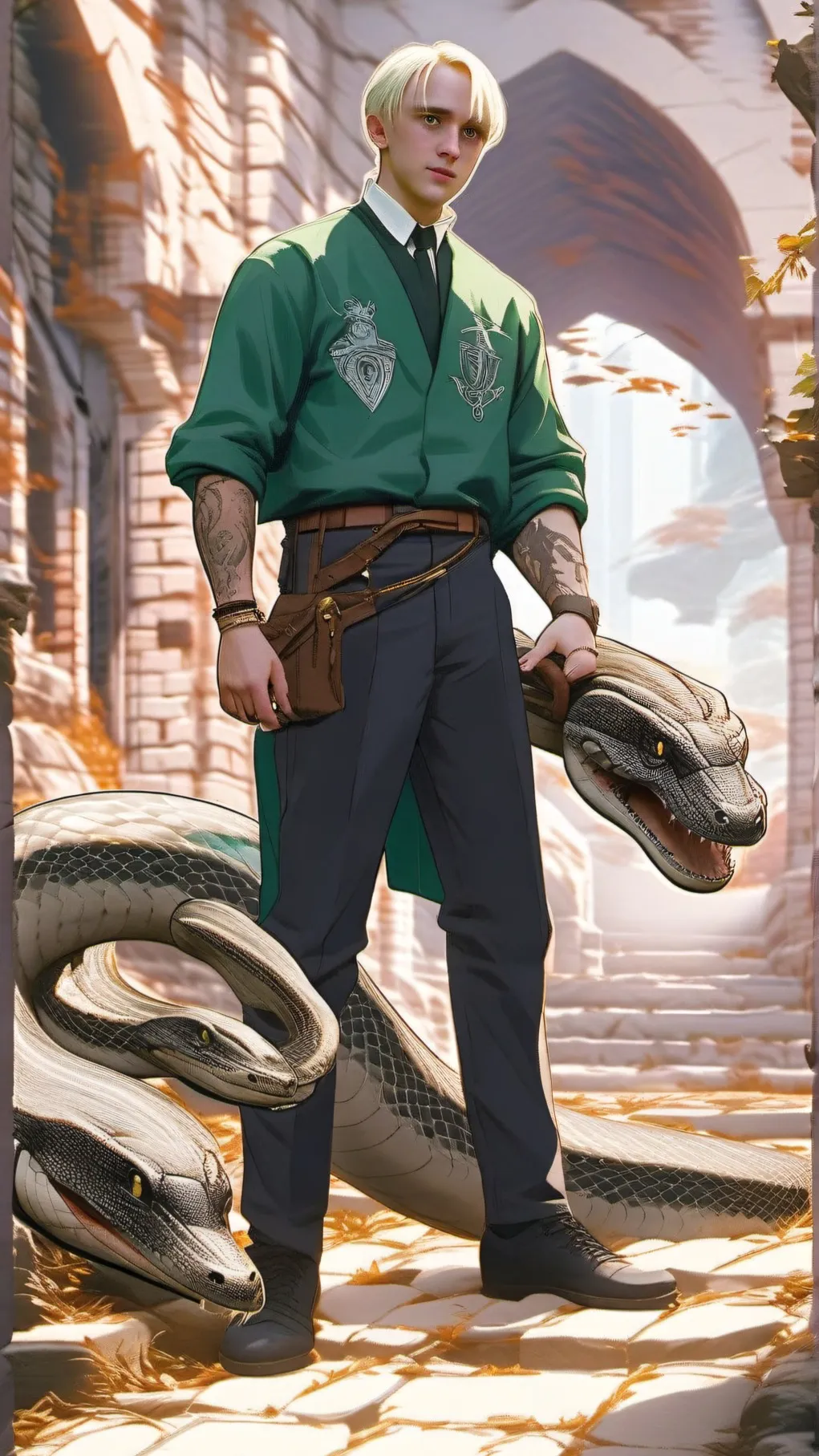 ai character: draco malfoy background