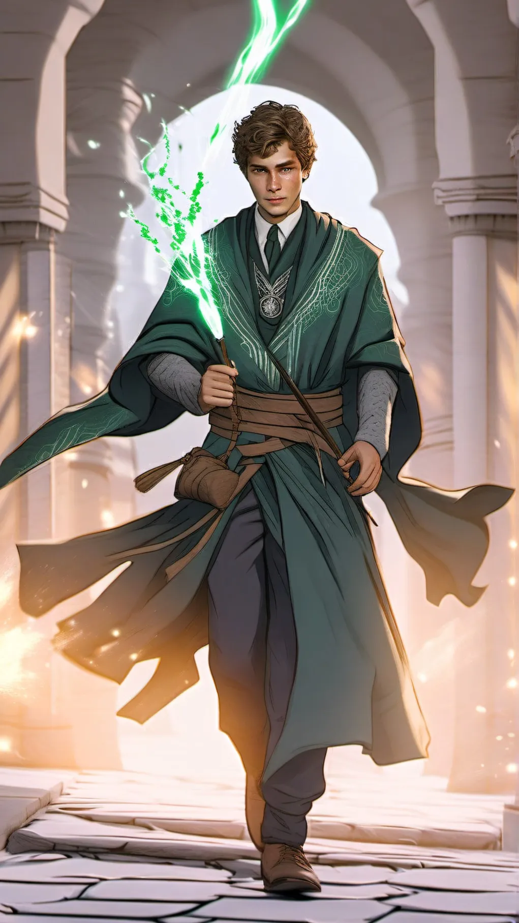 ai character: Sebastian sallow background