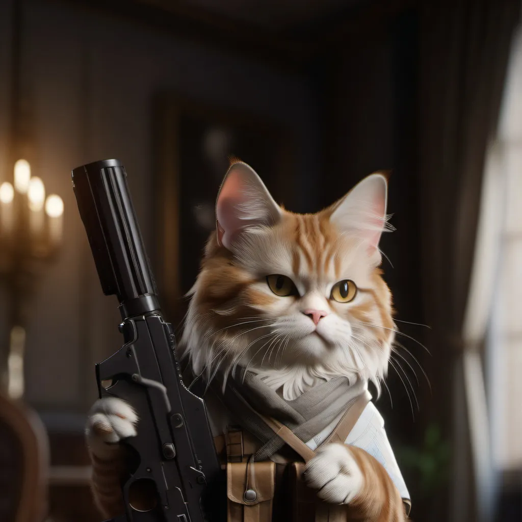 chat with ai character: Soilder cat