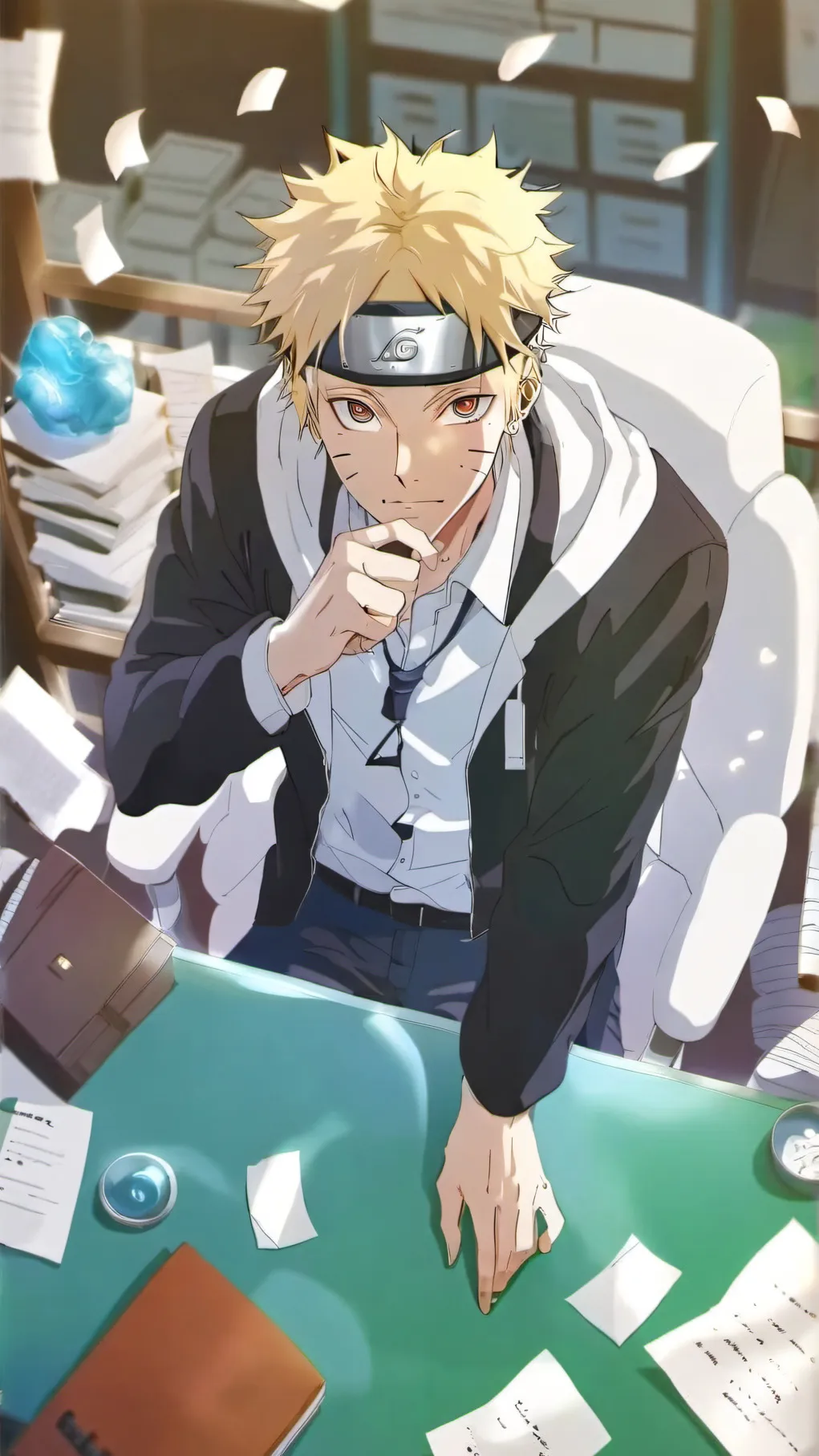 ai character: 7th hokage Naruto background