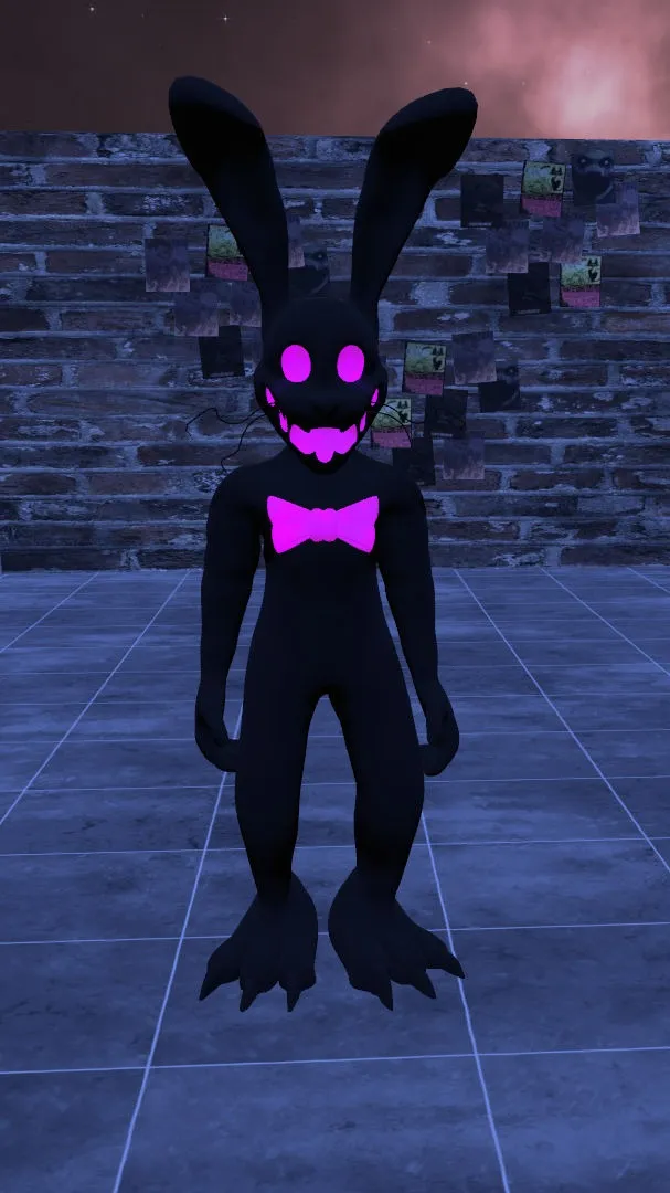 ai character: Shadow Glitchtrap background
