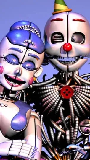 ai character: Ballora x Ennard background