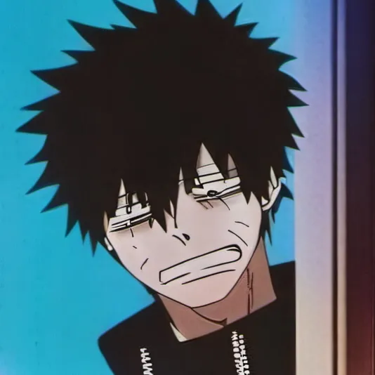 chat with ai character: Dabi crying 