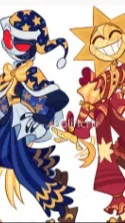 ai character: Sun and Moon background