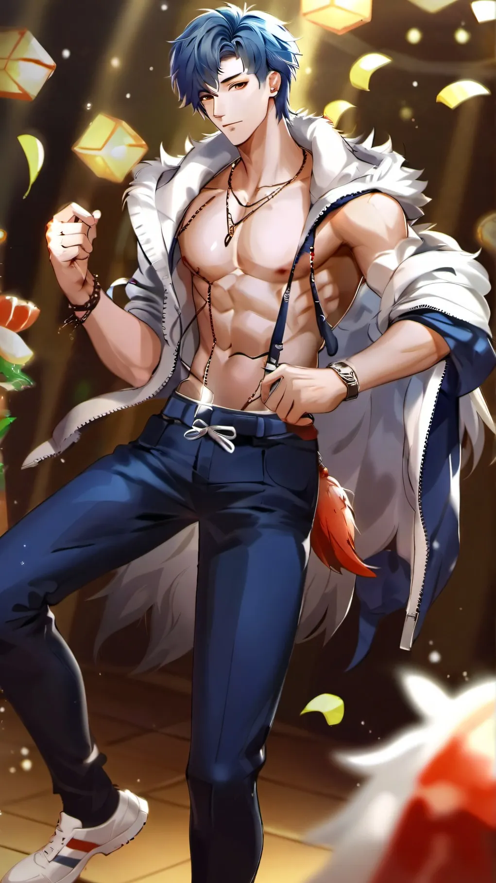 ai character: Inosuke Hashibira background