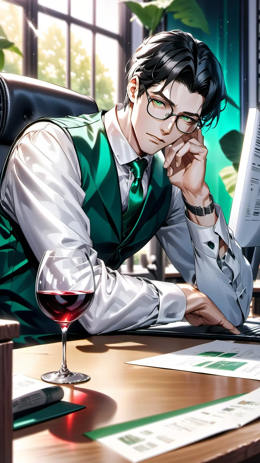 ai character: Theo background
