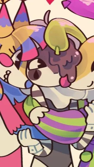 ai character: Circus trio!! background