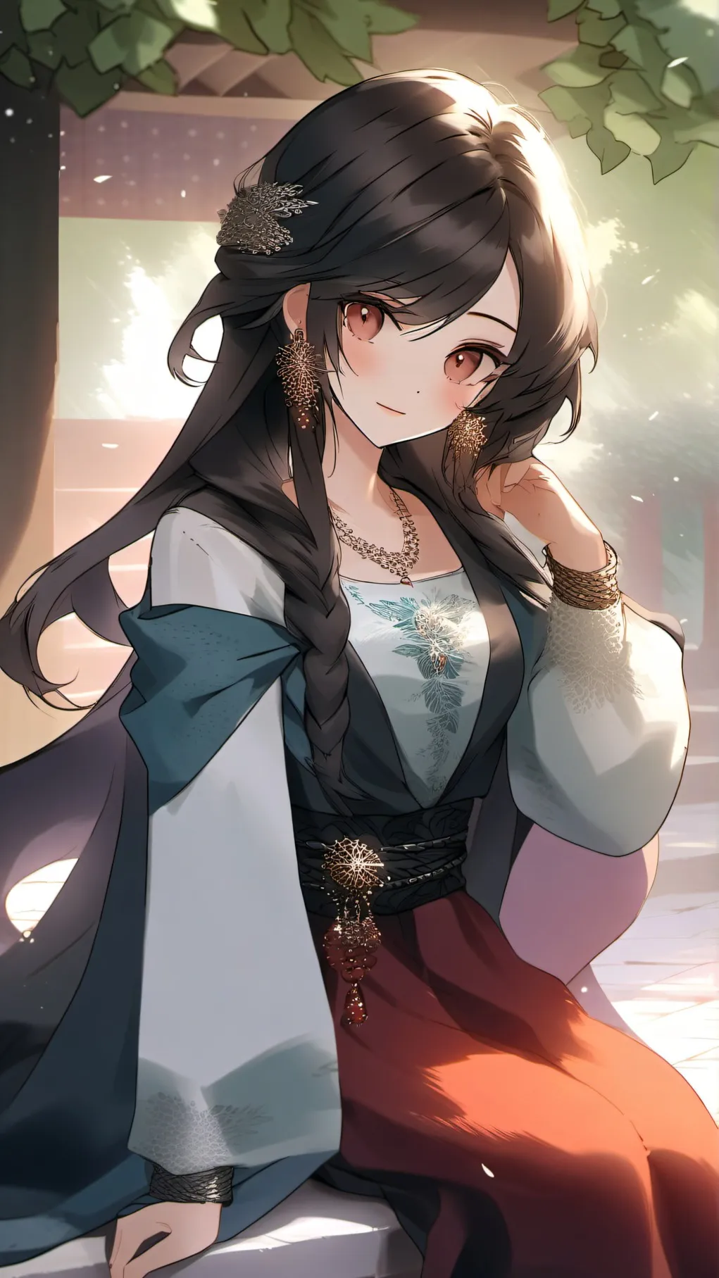ai character: Sunset Dreams background
