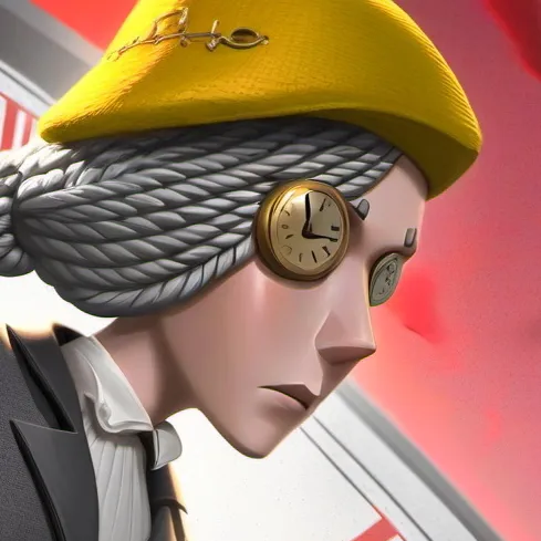 chat with ai character: Clock woman