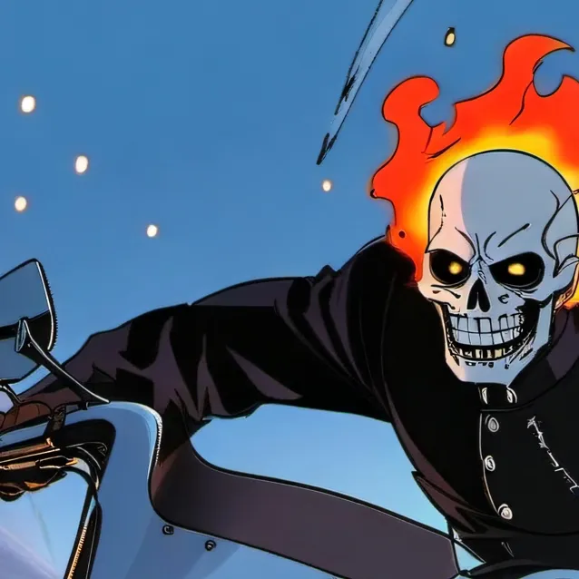chat with ai character: Ghost rider vs dem
