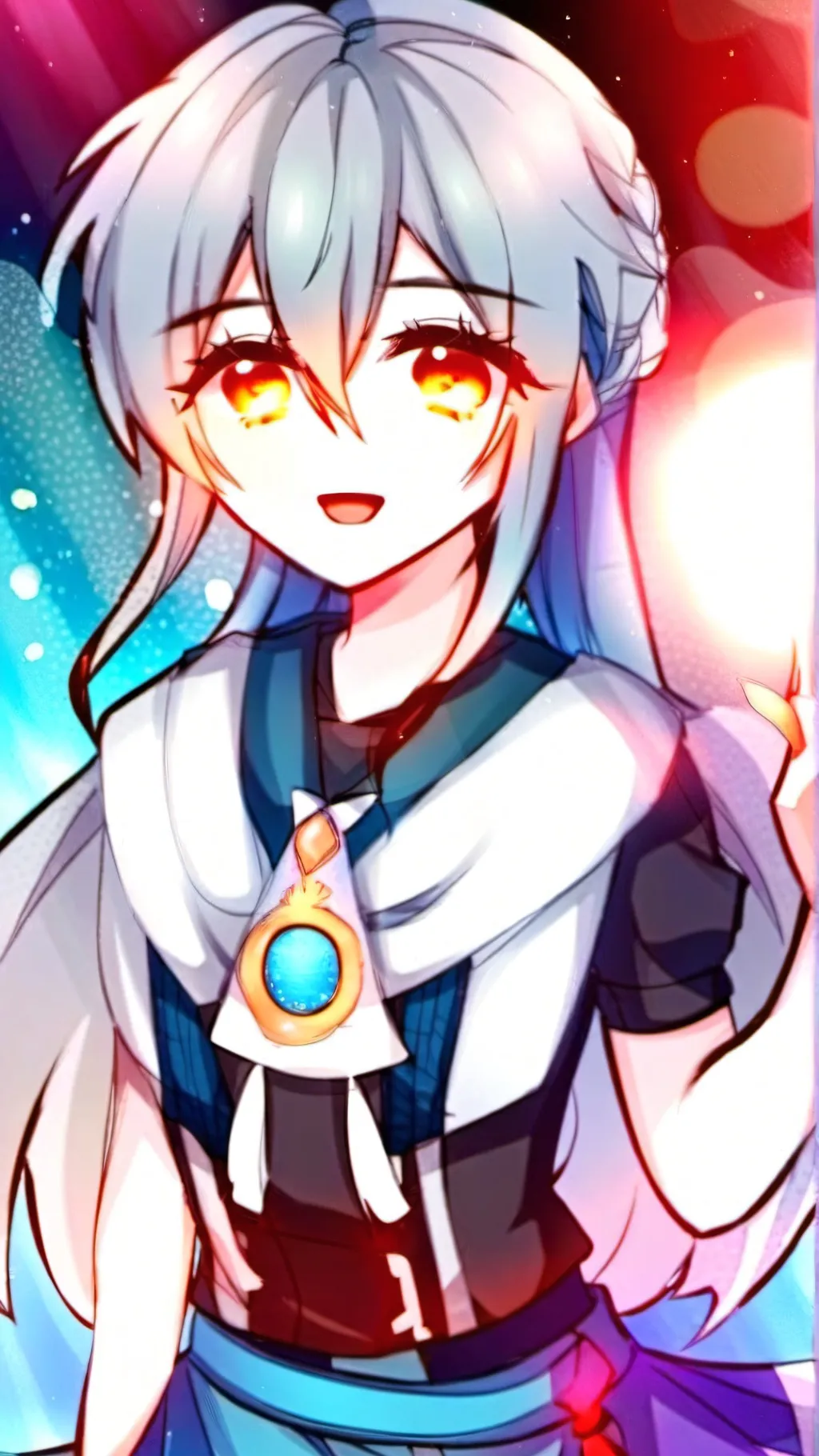 ai character: Nice girl  background