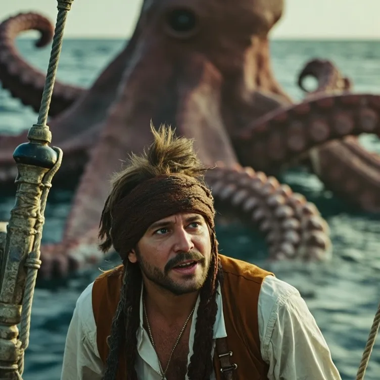 chat with ai character: Pirates at dock