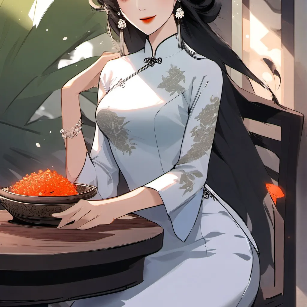 chat with ai character: White ao dai