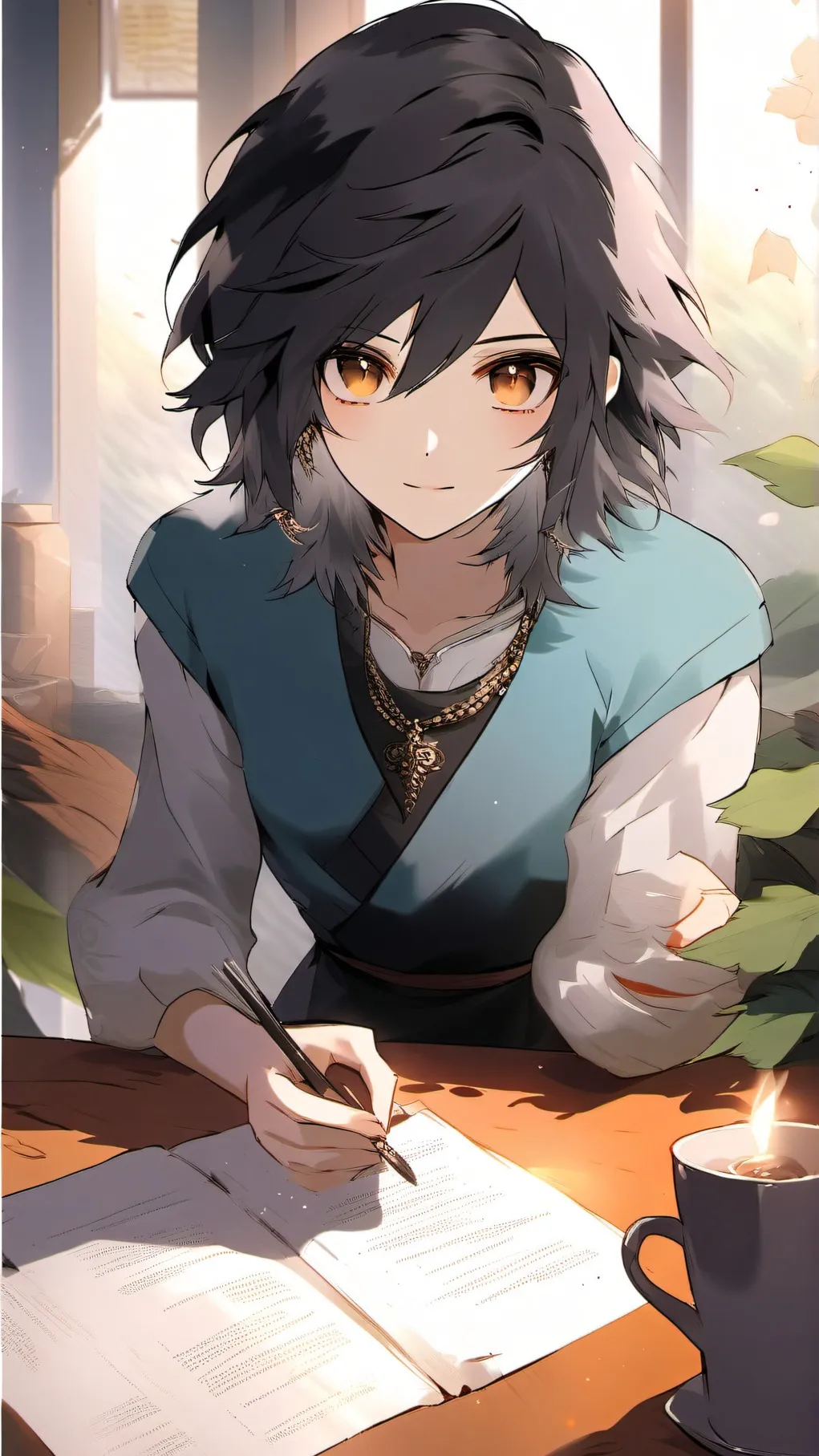ai character: mha  background