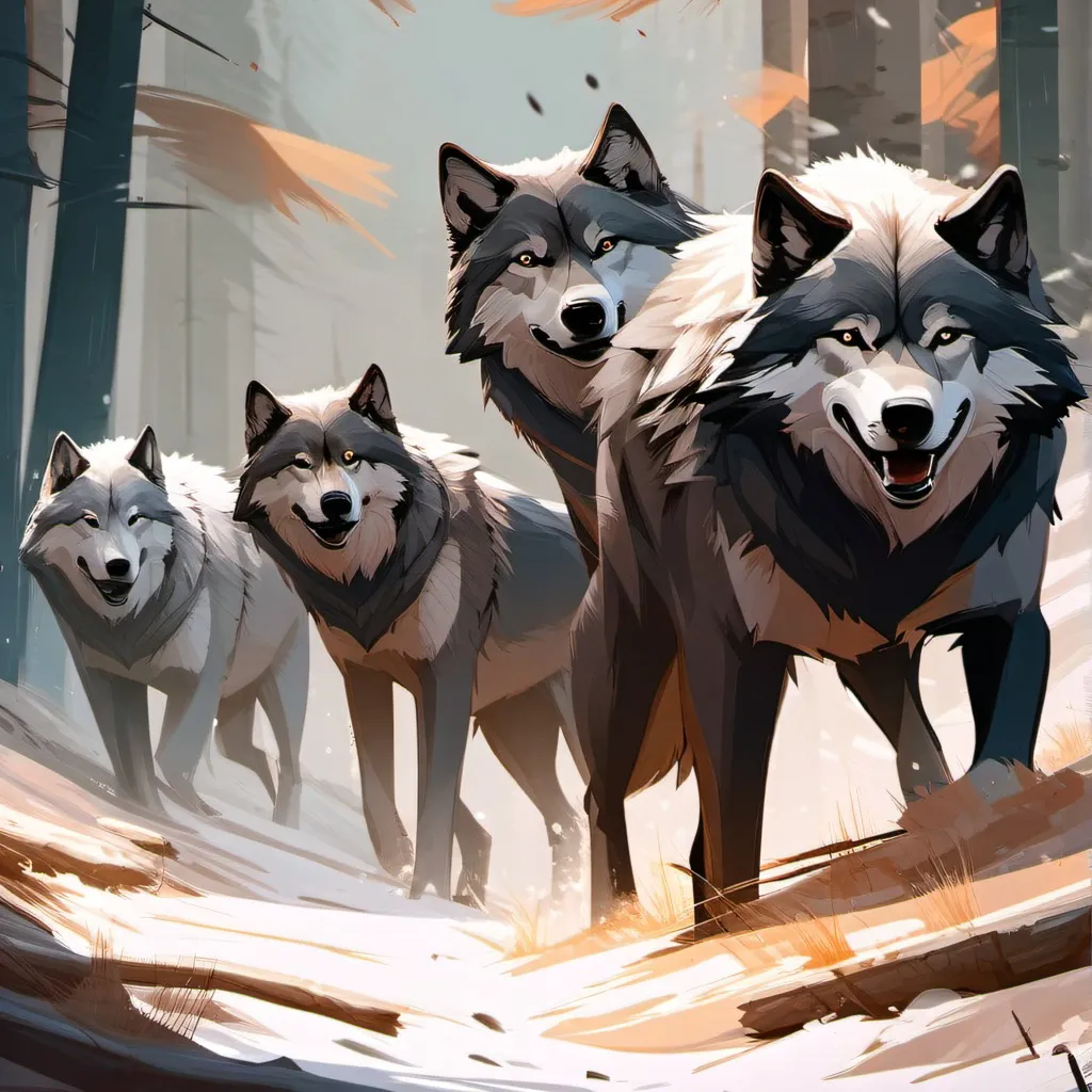 chat with ai character: Rescued wolf pack 