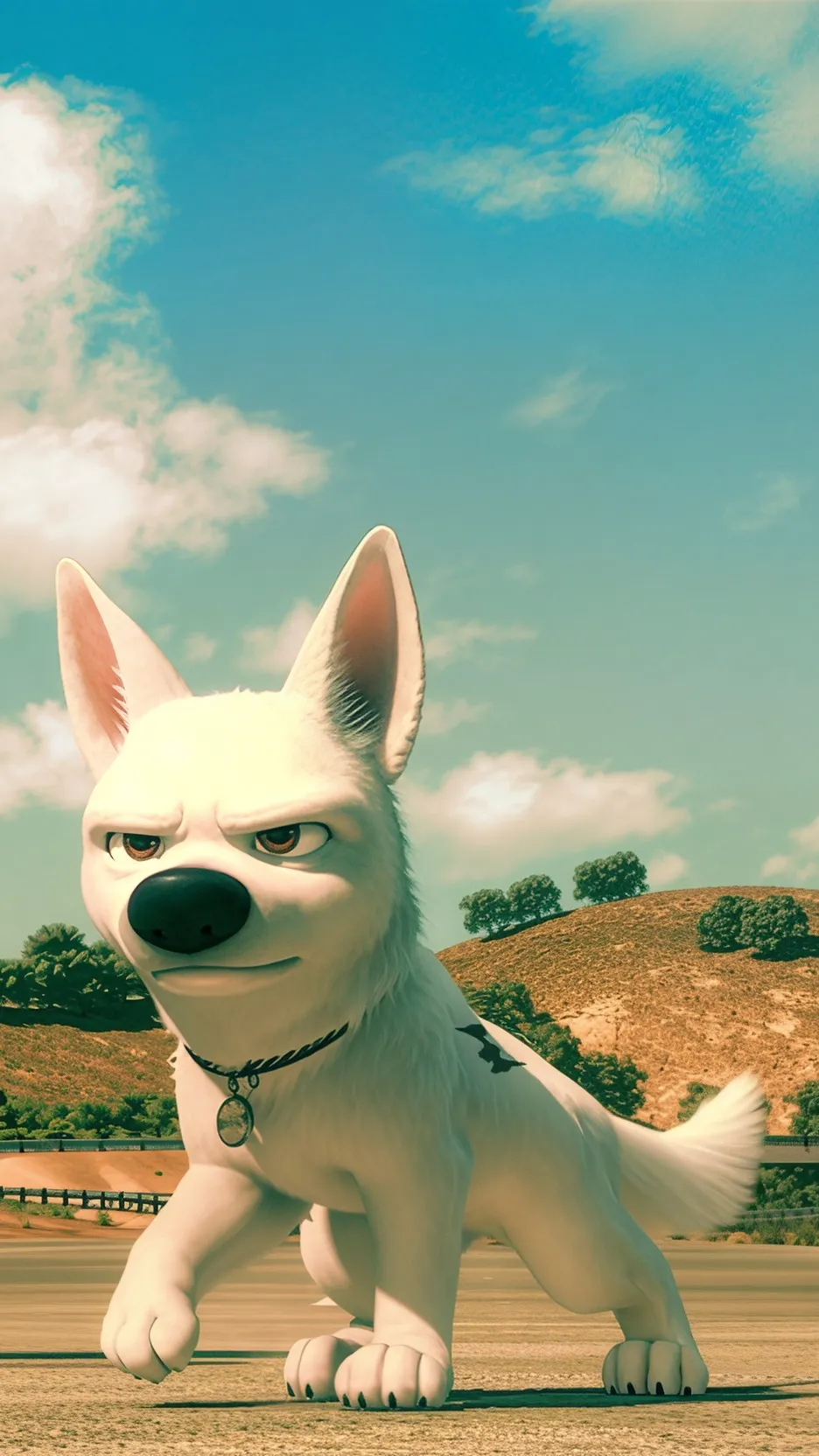 ai character: Disney's Bolt background