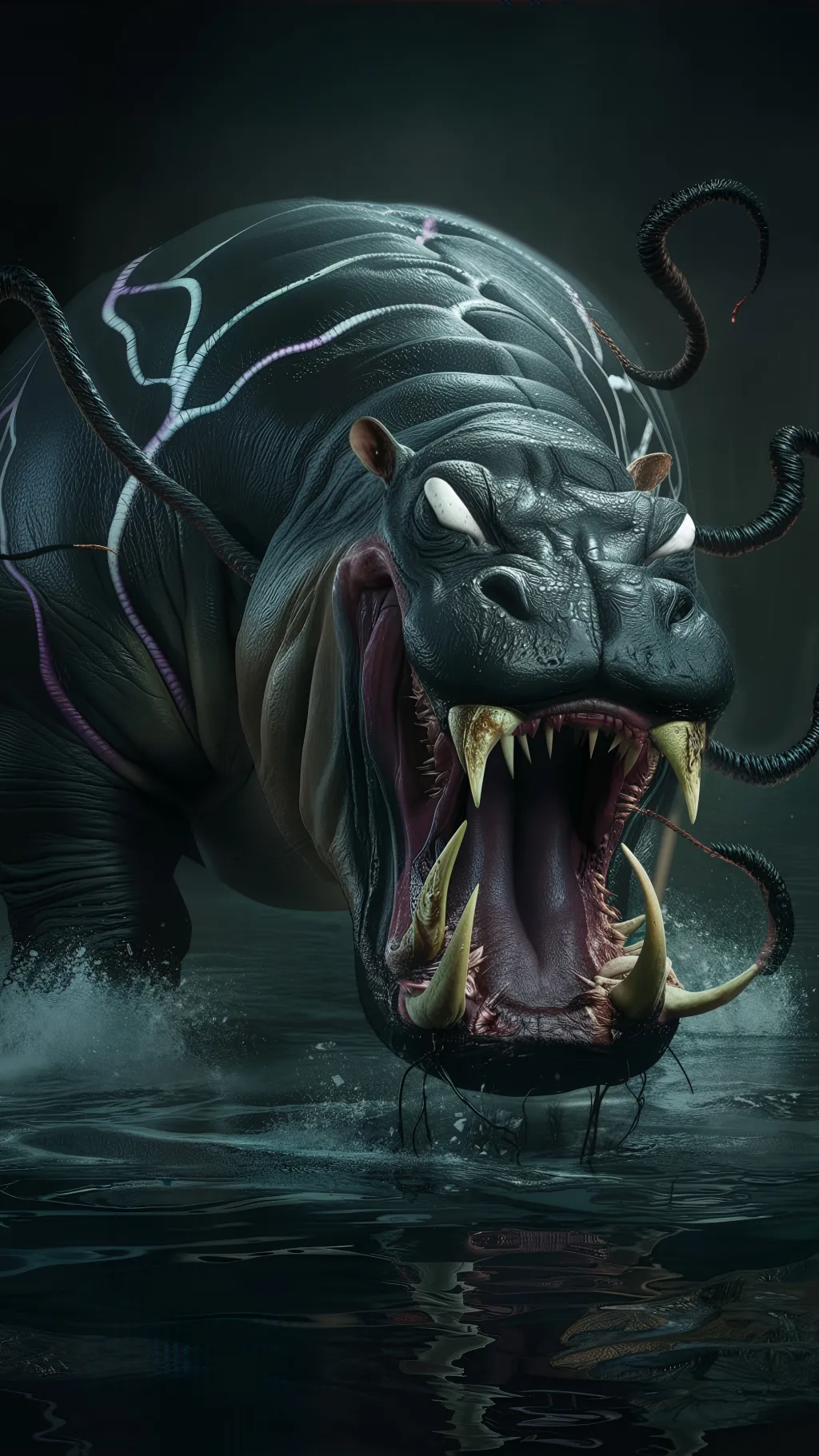 ai character: Venom Hippo background