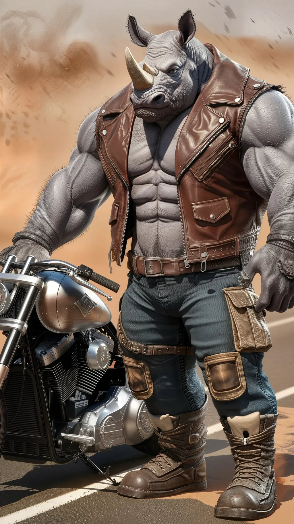 ai character: Rhidge  background