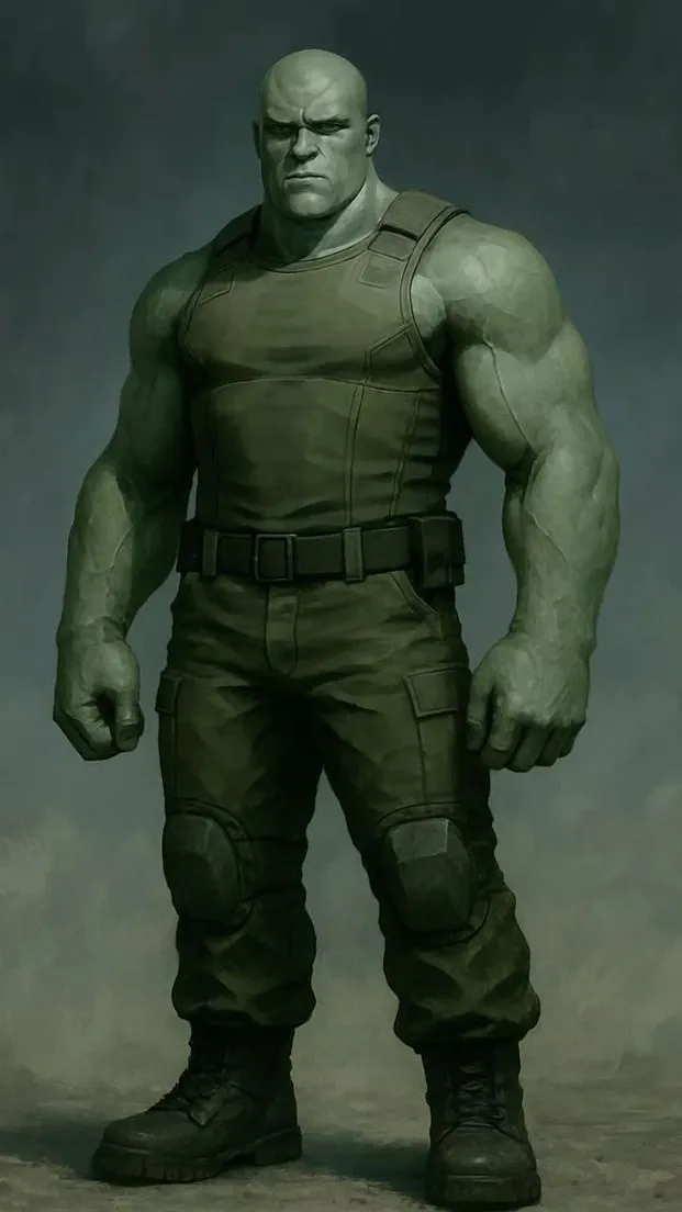 ai character: Orvak the Green background