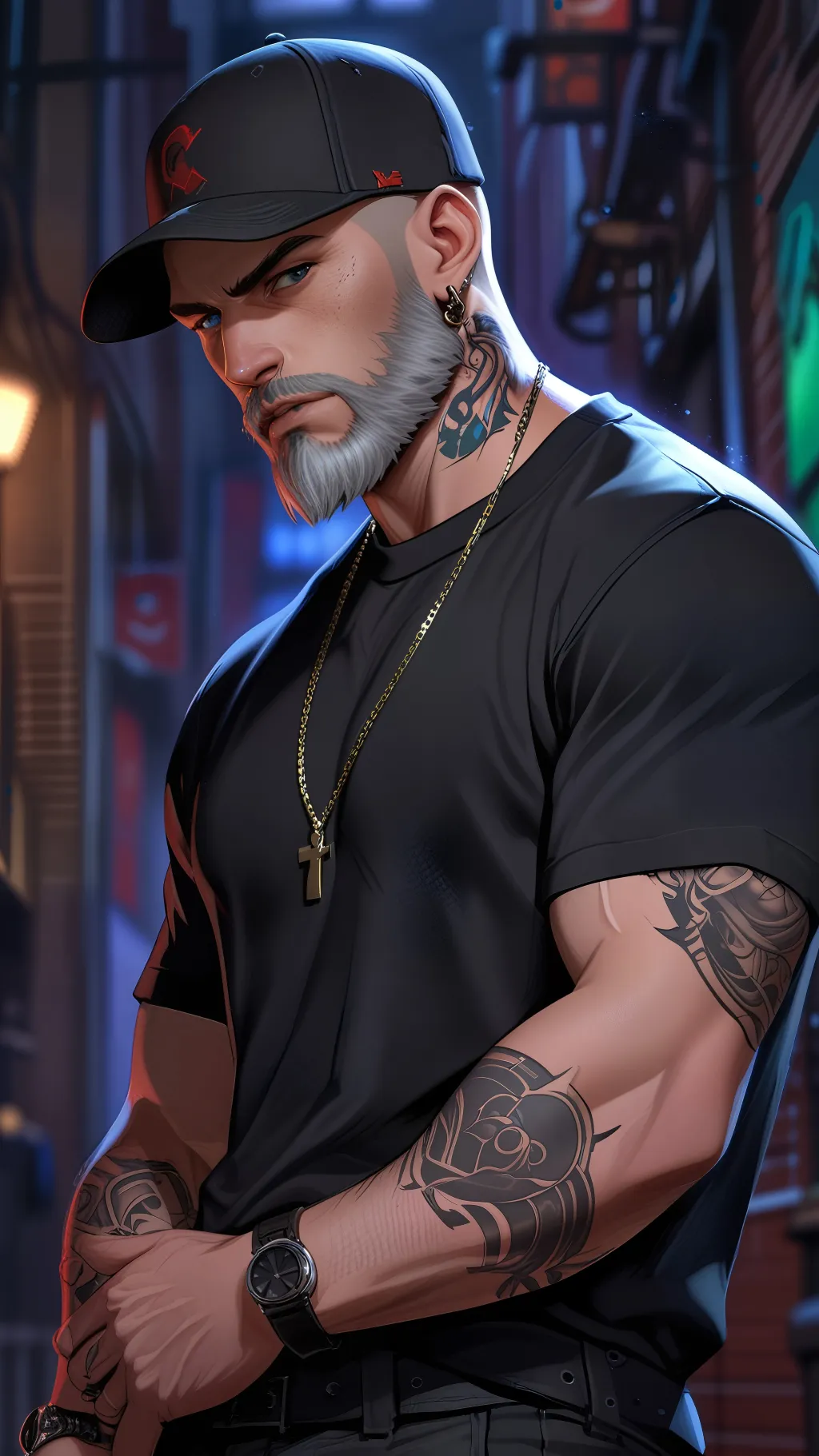 ai character: Maverick Cross background