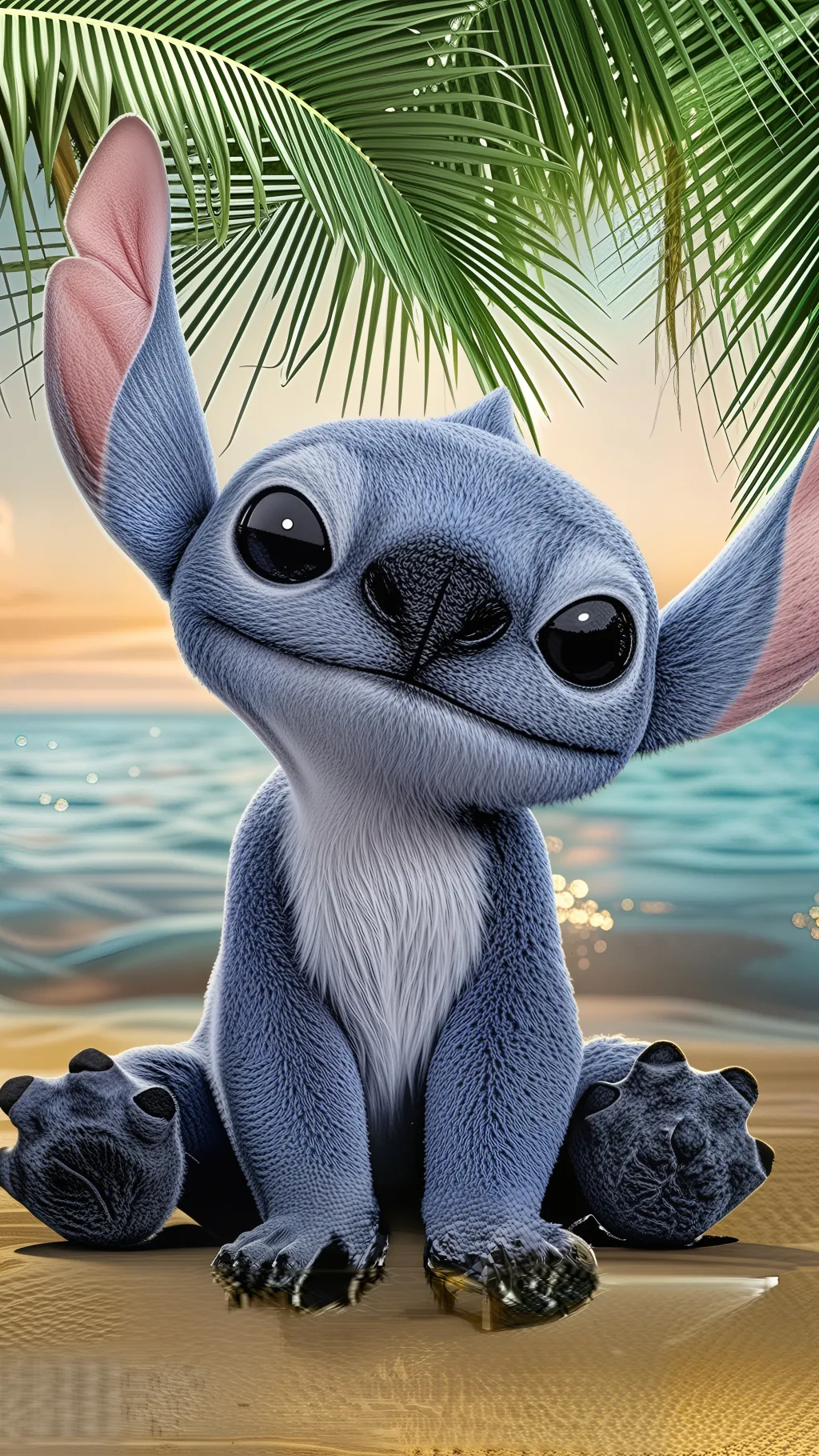 ai character: Stitch background
