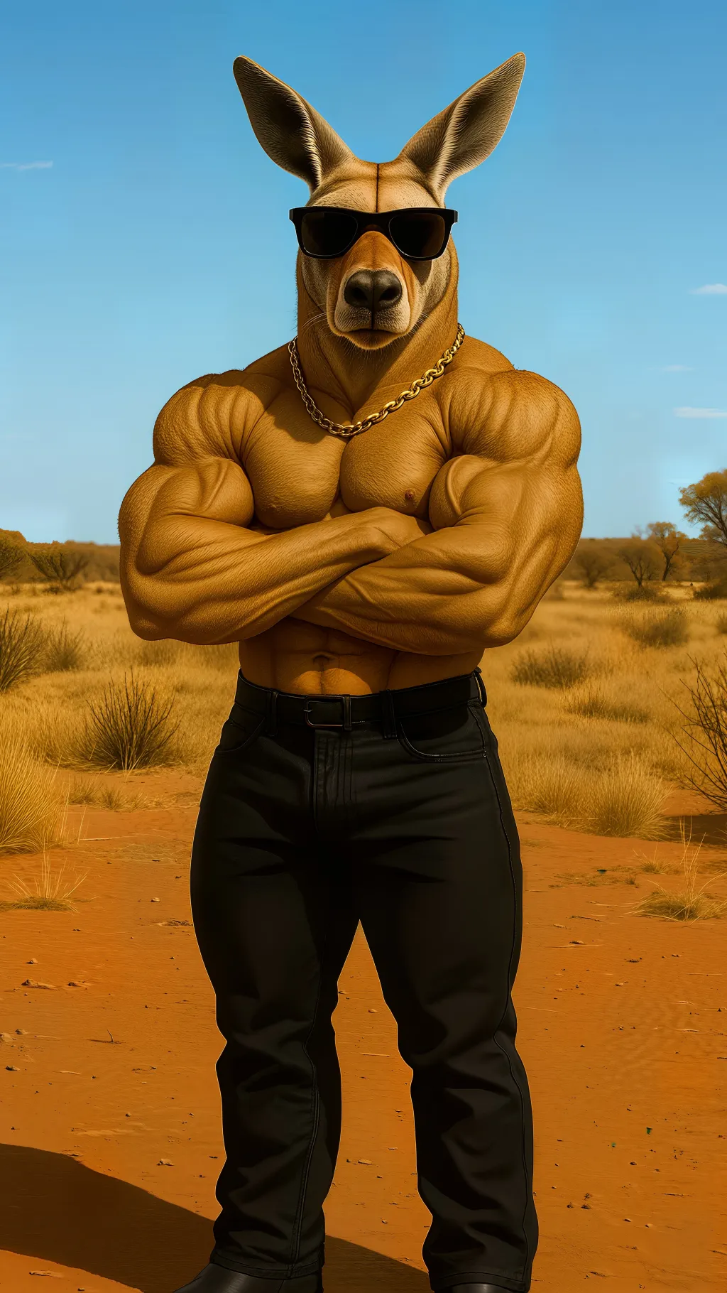 ai character: Mick Wallabyne background