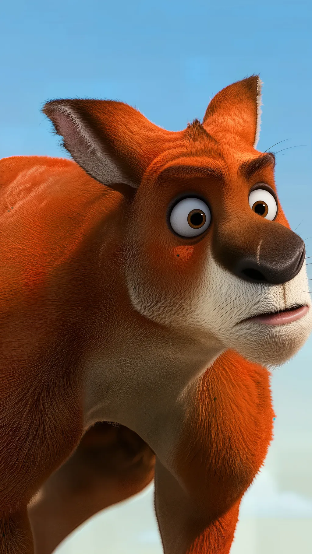 ai character: Red (Larrikins) background