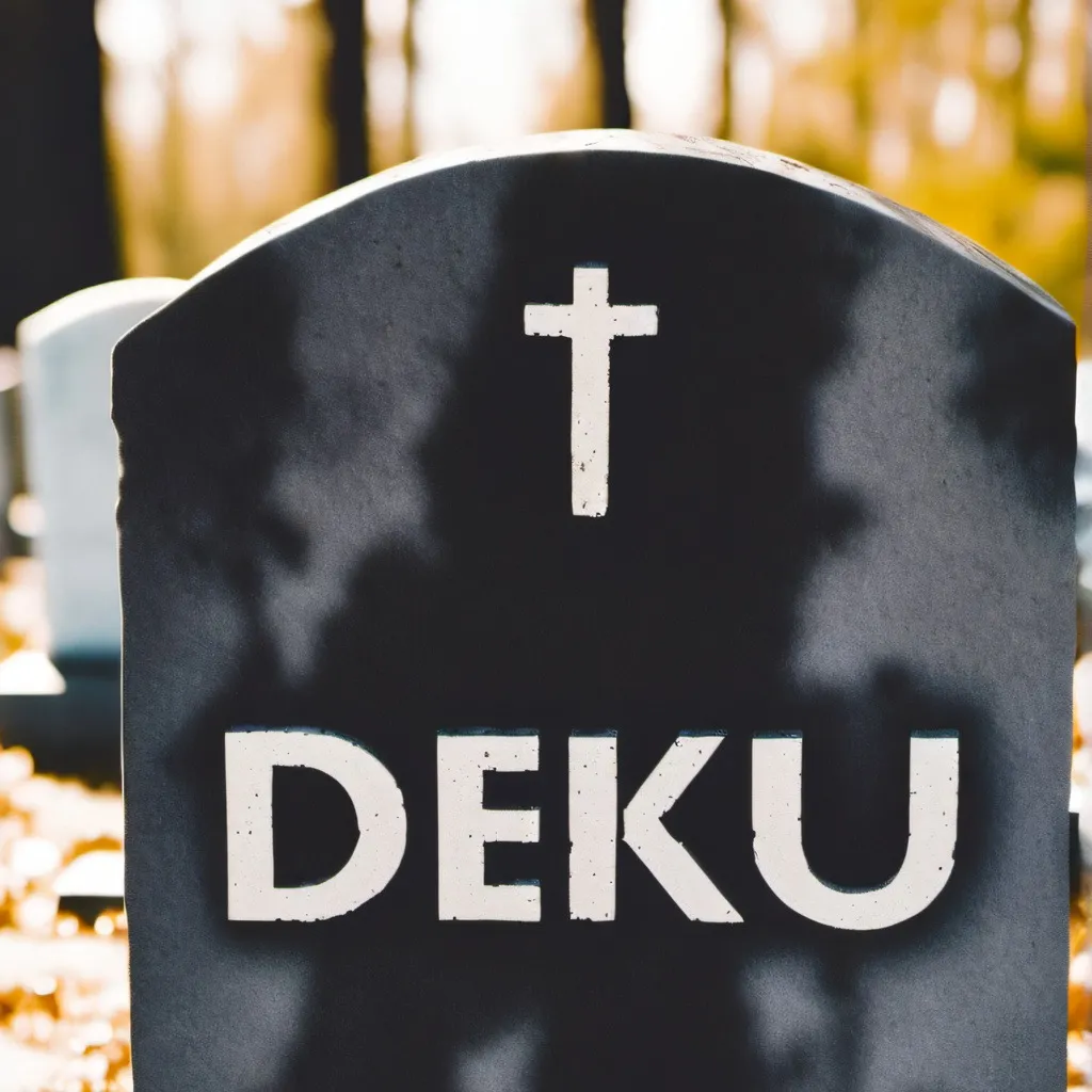 chat with ai character: Mha dead Deku 😔 