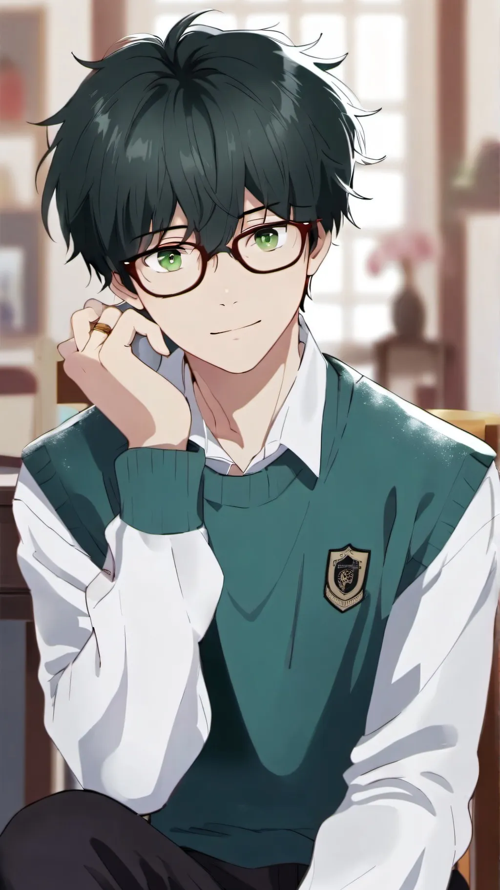 ai character: Richard ( Nerd )  background