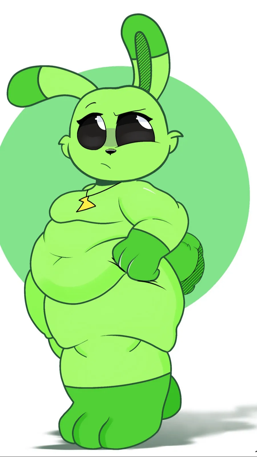 ai character: Hoppy Hopscotch background